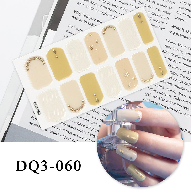 Nail Art Color Nail Stickers Simple Fashion