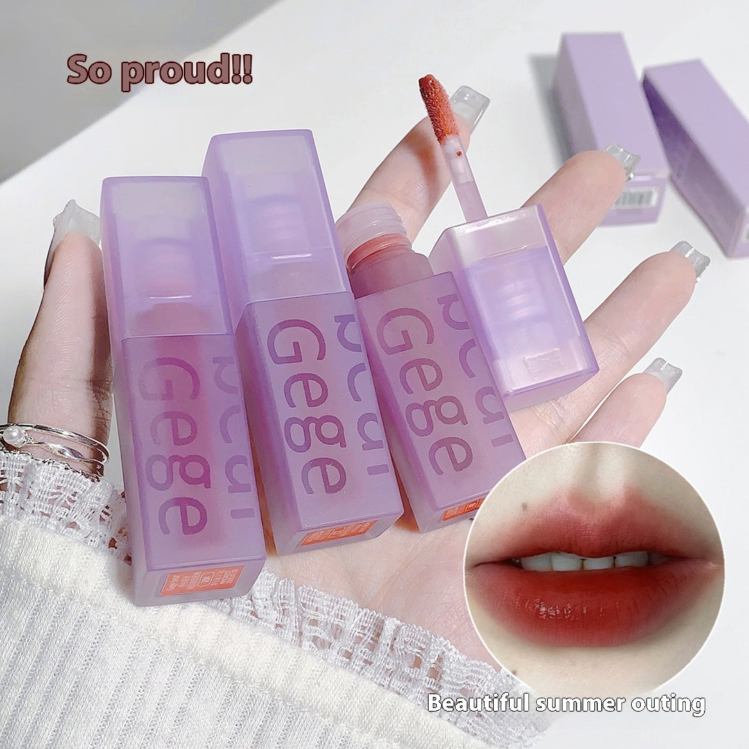 Mirror Light Soft Fog Double Layer No Stain On Cup Non-fading Waterproof Moisturizing Lasting Lip Lacquer