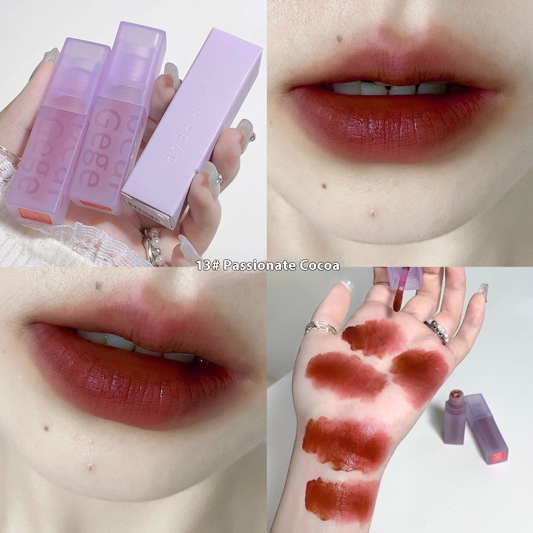 Mirror Light Soft Fog Double Layer No Stain On Cup Non-fading Waterproof Moisturizing Lasting Lip Lacquer