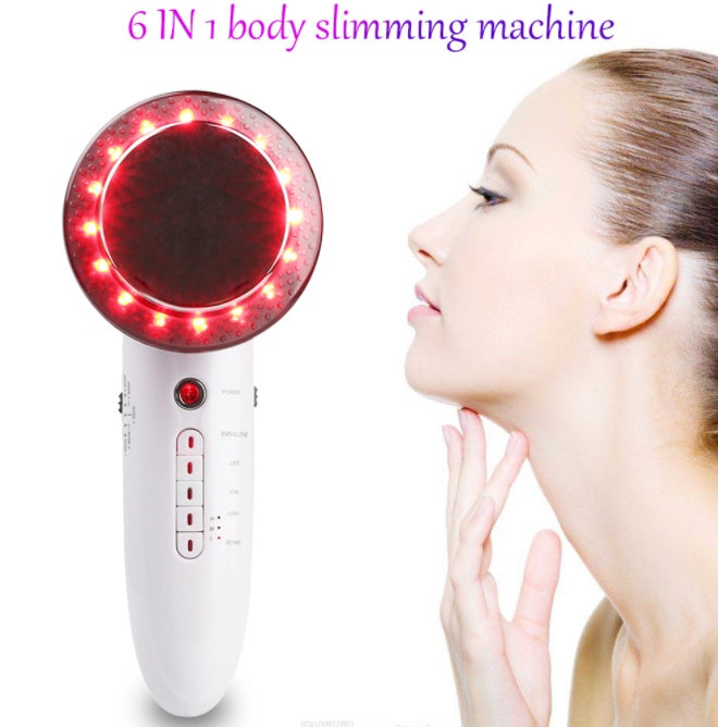 6 in 1 EMS Ultrasonic LED Cavitation Galvanic Ultrasound Thinning Body Infrared Therapy Lose Weight Fat Burn