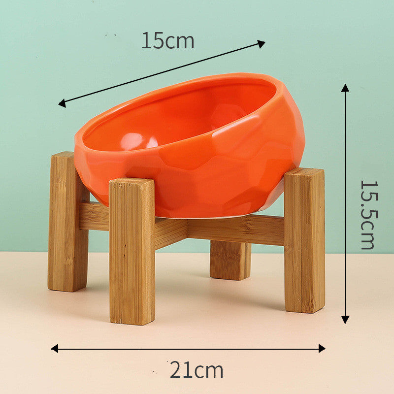 Ceramic Cat &Dog Bowl- Anti-Vomiting & Ergonomic Feeding Dish