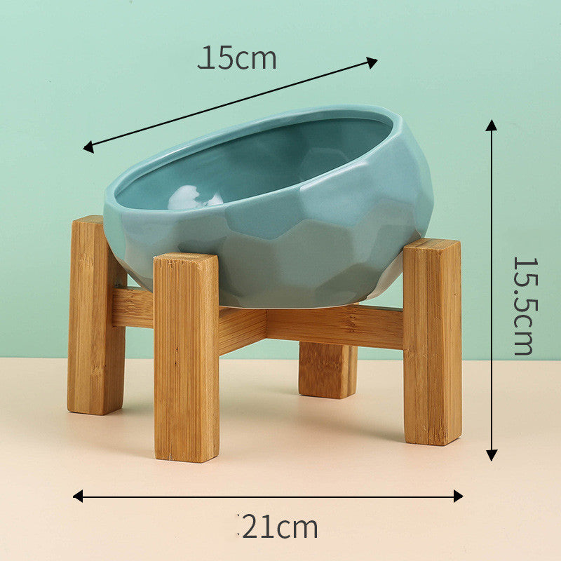 Ceramic Cat &Dog Bowl- Anti-Vomiting & Ergonomic Feeding Dish