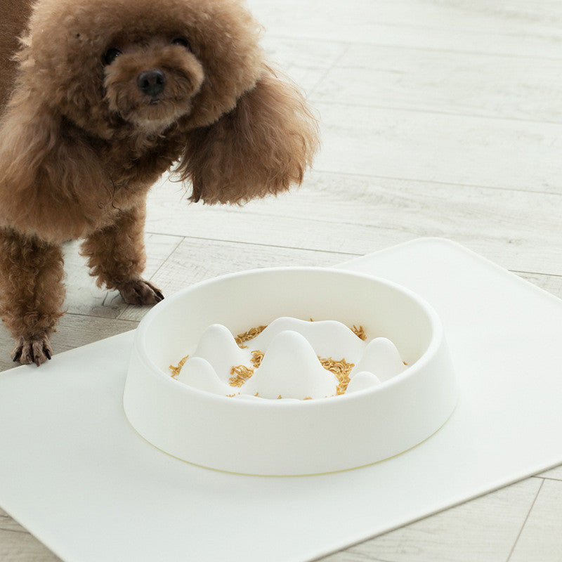 Anti-choking Slow Feeder Bowl - Interactive Pet Dish for Dogs & Cats