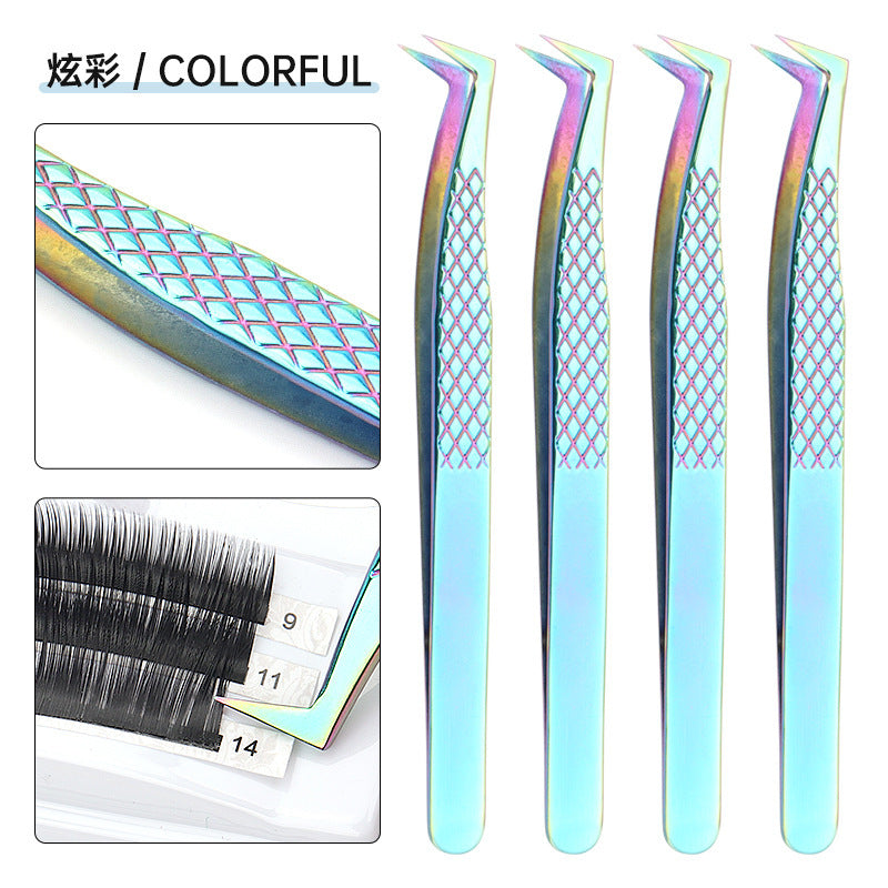 Grafting Eyelash Special Tweezers High Precision Fish Pattern Olecranon Tweezers Stainless Steel Eyelash Tweezers