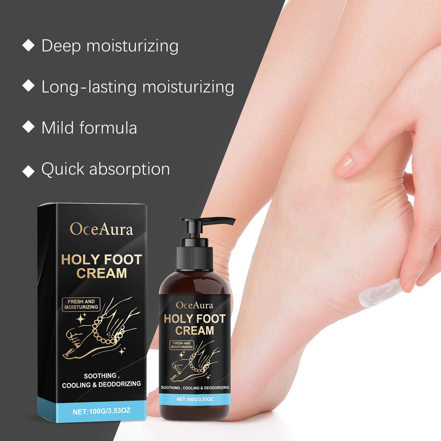 Fresh And Moisturizing Heel Massage Foot Care Skin Foot Neck Cream