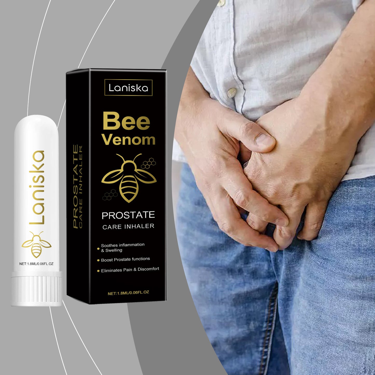 Bee Venom Men's Care Inhaler Enhance Male Vitality Daily