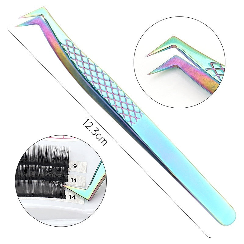 Grafting Eyelash Special Tweezers High Precision Fish Pattern Olecranon Tweezers Stainless Steel Eyelash Tweezers