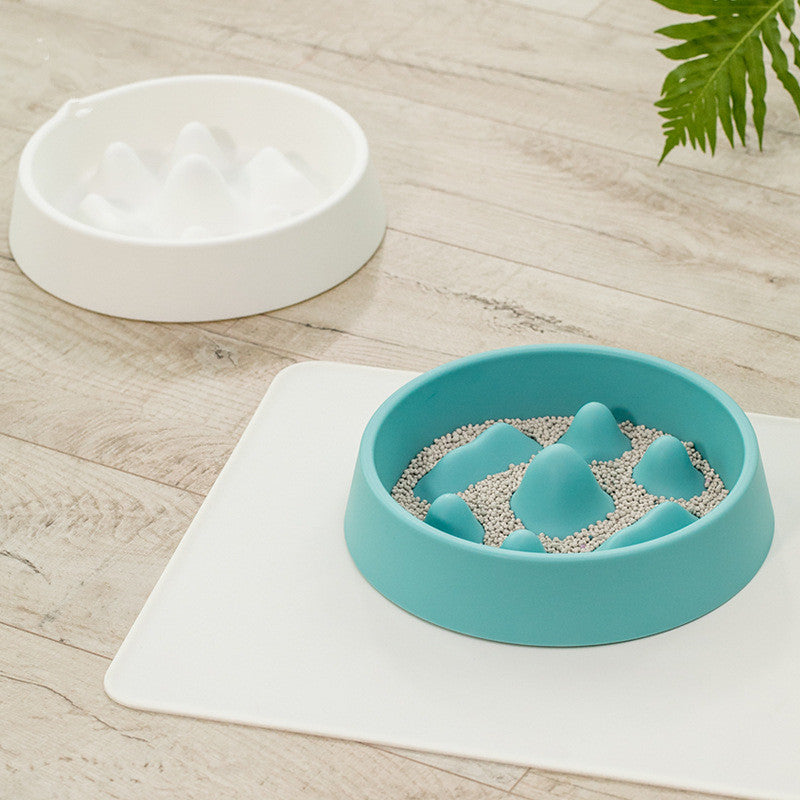 Anti-choking Slow Feeder Bowl - Interactive Pet Dish for Dogs & Cats