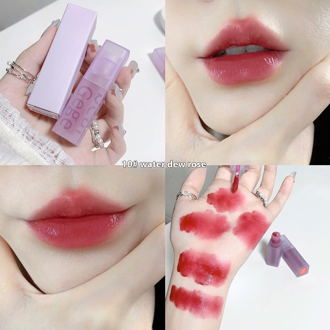 Mirror Light Soft Fog Double Layer No Stain On Cup Non-fading Waterproof Moisturizing Lasting Lip Lacquer