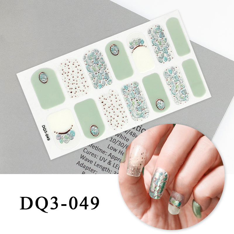 Nail Art Color Nail Stickers Simple Fashion