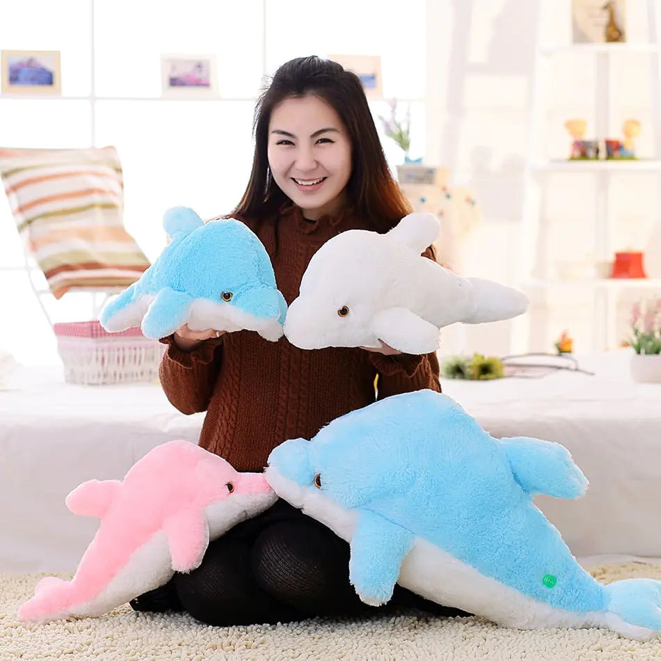 Dolphin Doll Glowing Pillow