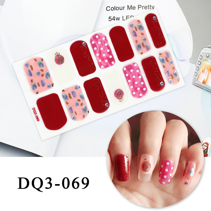 Nail Art Color Nail Stickers Simple Fashion