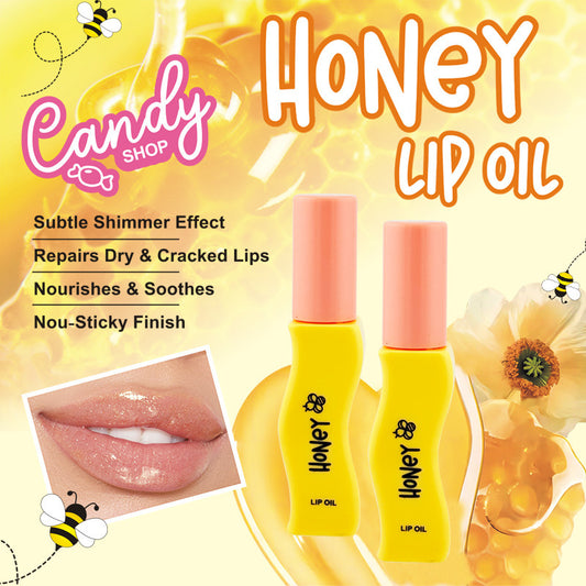 Honey Aloe Lip Gloss Moisturizing Hydrating Exfoliating Skin