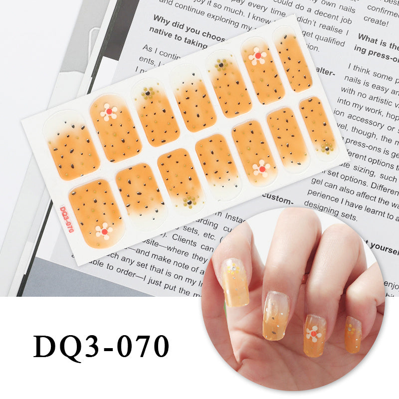 Nail Art Color Nail Stickers Simple Fashion