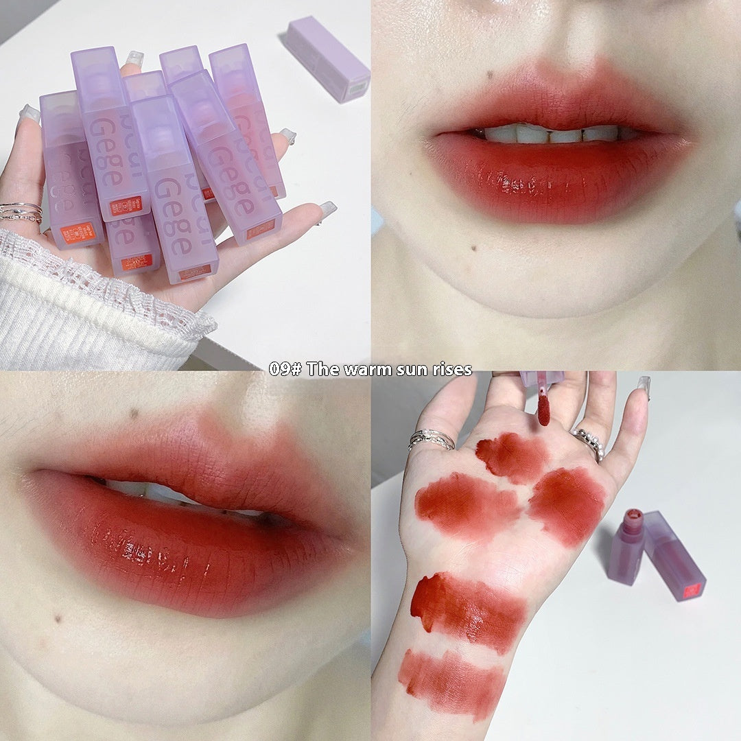 Mirror Light Soft Fog Double Layer No Stain On Cup Non-fading Waterproof Moisturizing Lasting Lip Lacquer