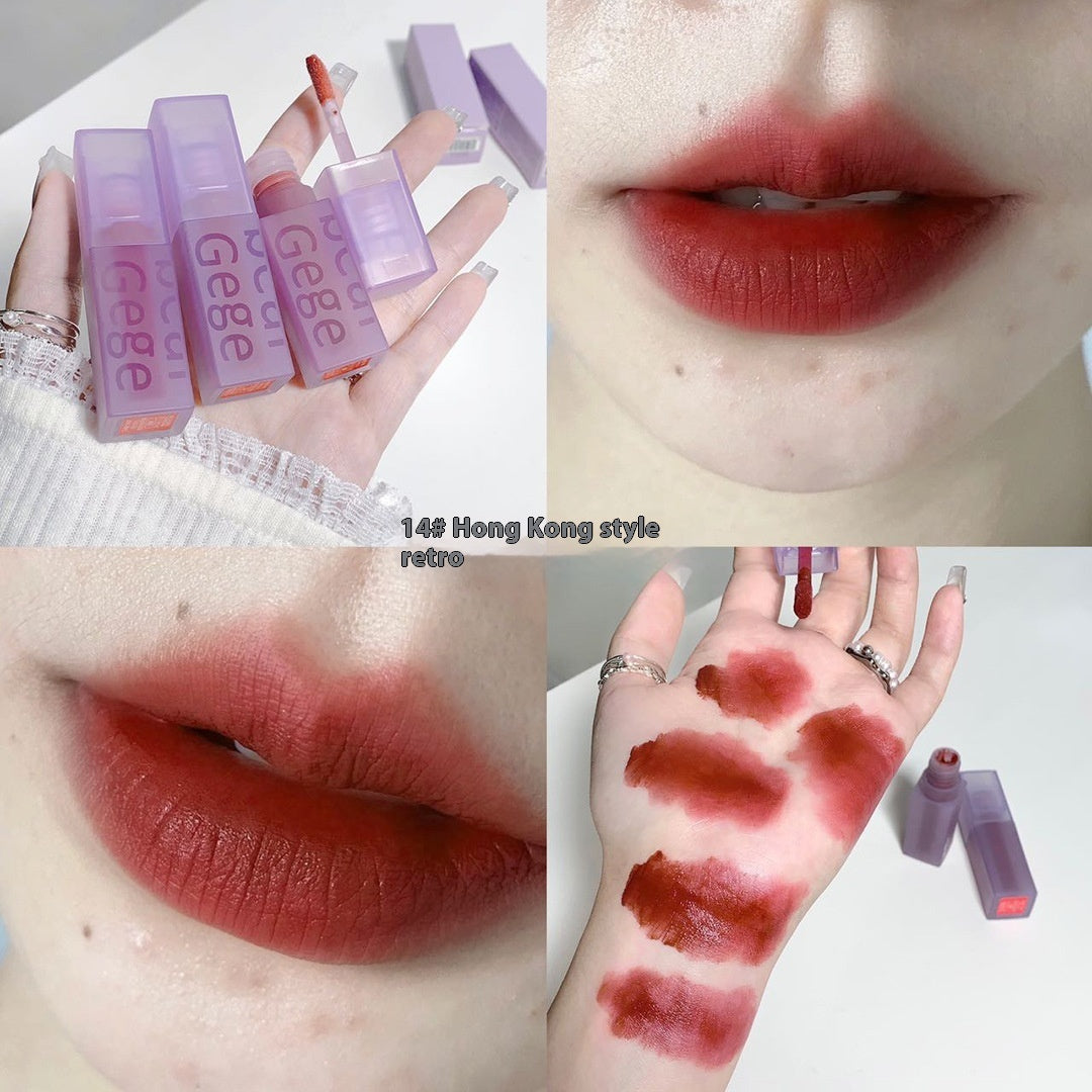 Mirror Light Soft Fog Double Layer No Stain On Cup Non-fading Waterproof Moisturizing Lasting Lip Lacquer