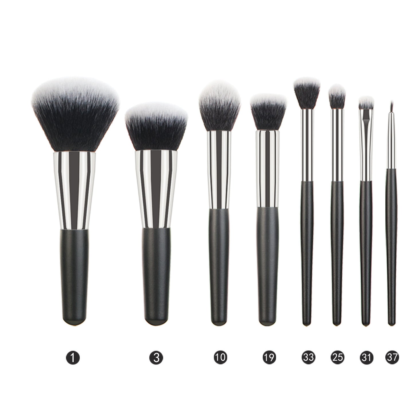 Luxury Natural Hair Makeup Brush Set - Professional 12-Piece Kit for Face & Eyes