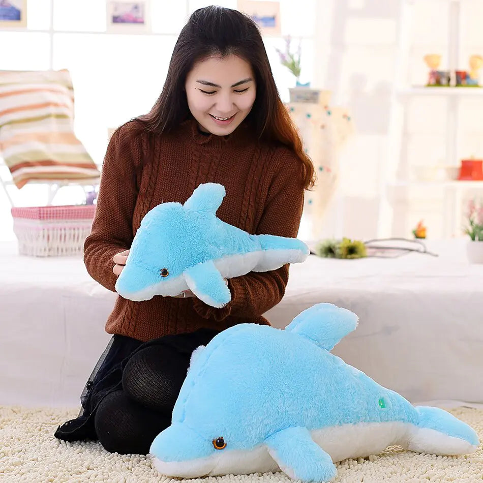 Dolphin Doll Glowing Pillow