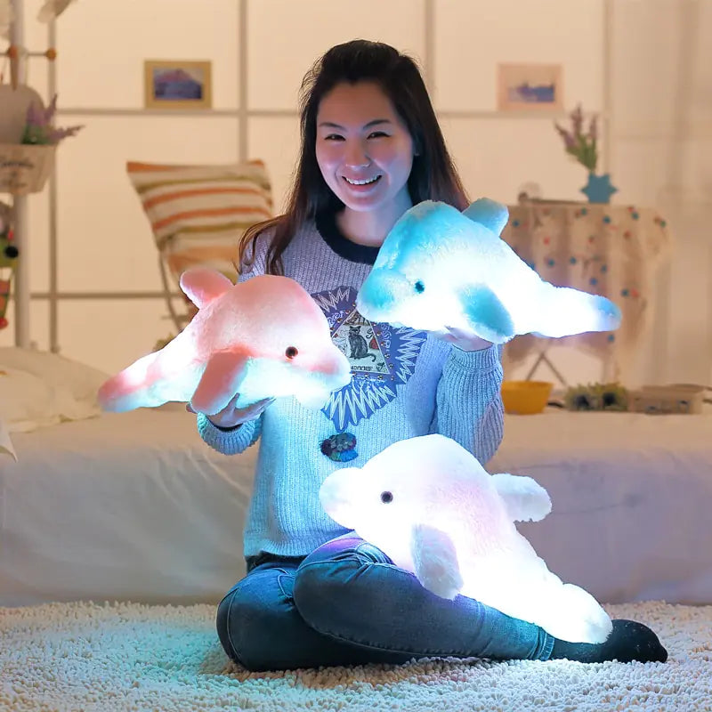 Dolphin Doll Glowing Pillow