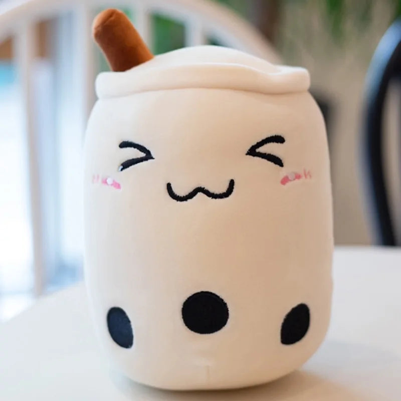 Plush Boba Tea Cup Toy Bubble Tea Pillow Cushion