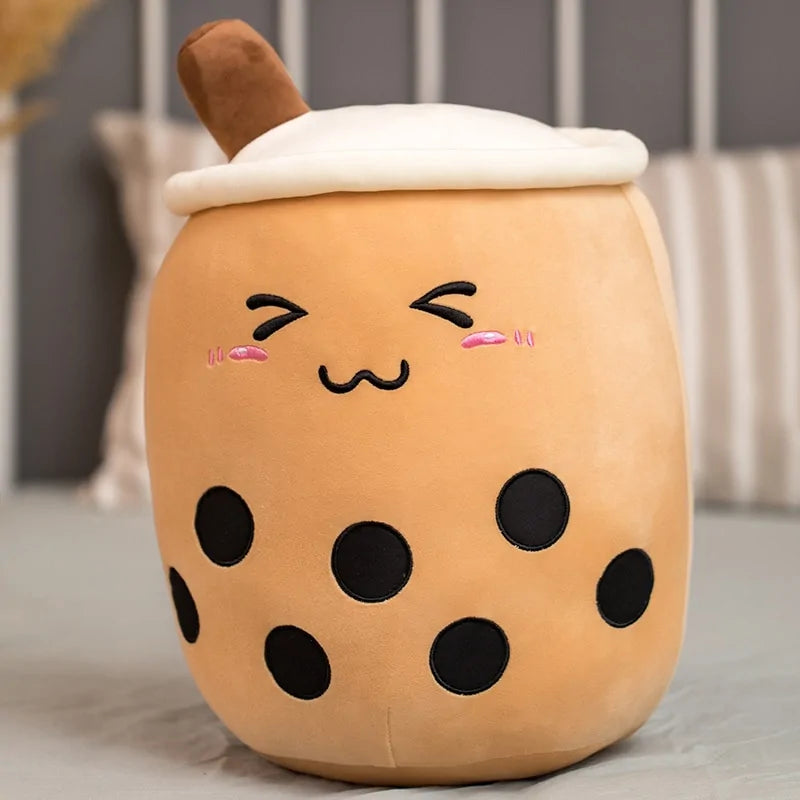 Plush Boba Tea Cup Toy Bubble Tea Pillow Cushion