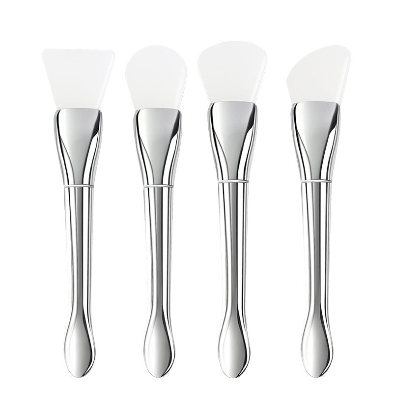 Multifunctional Beauty Makeup Brush Silver Rod Ultra-thin Flat Head