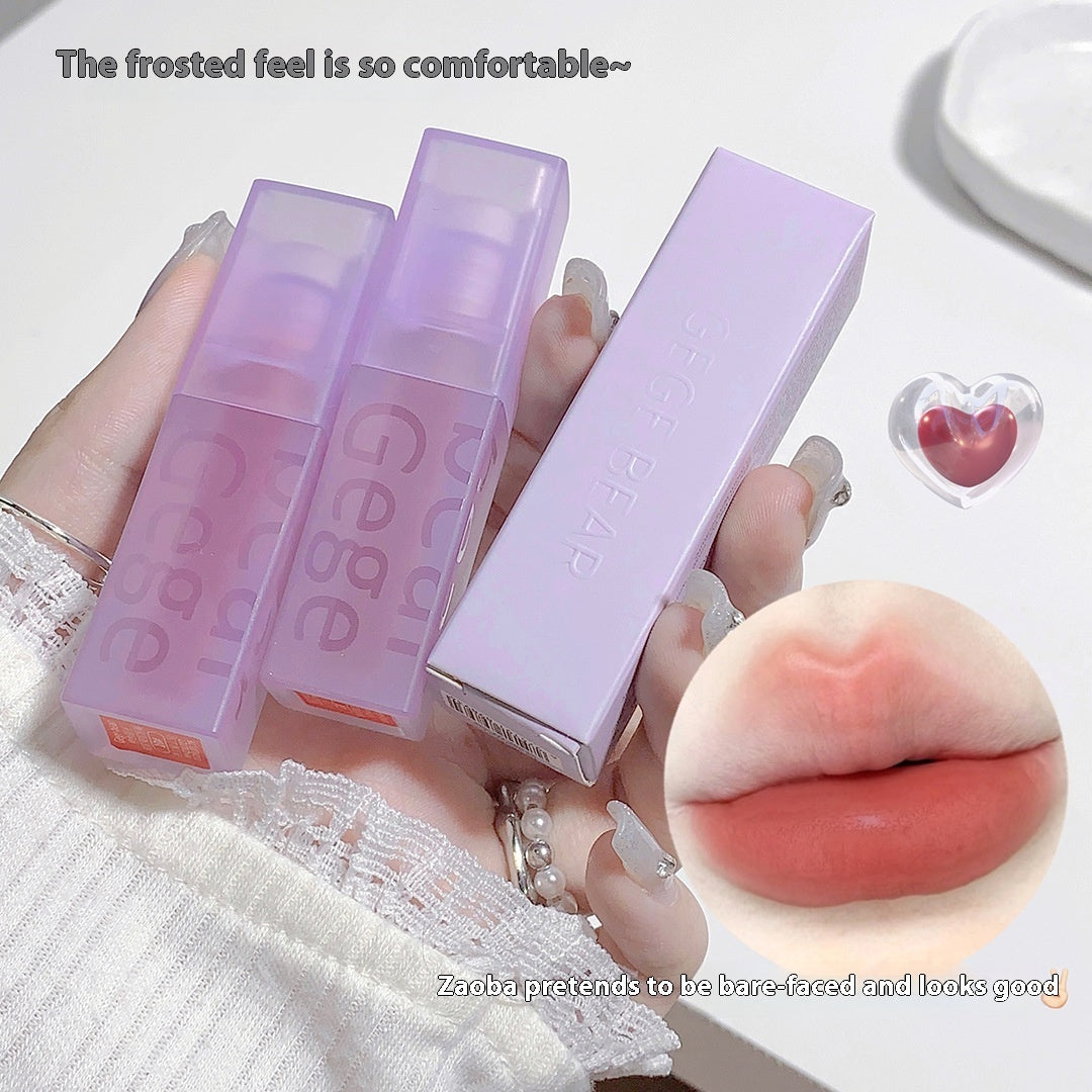 Mirror Light Soft Fog Double Layer No Stain On Cup Non-fading Waterproof Moisturizing Lasting Lip Lacquer