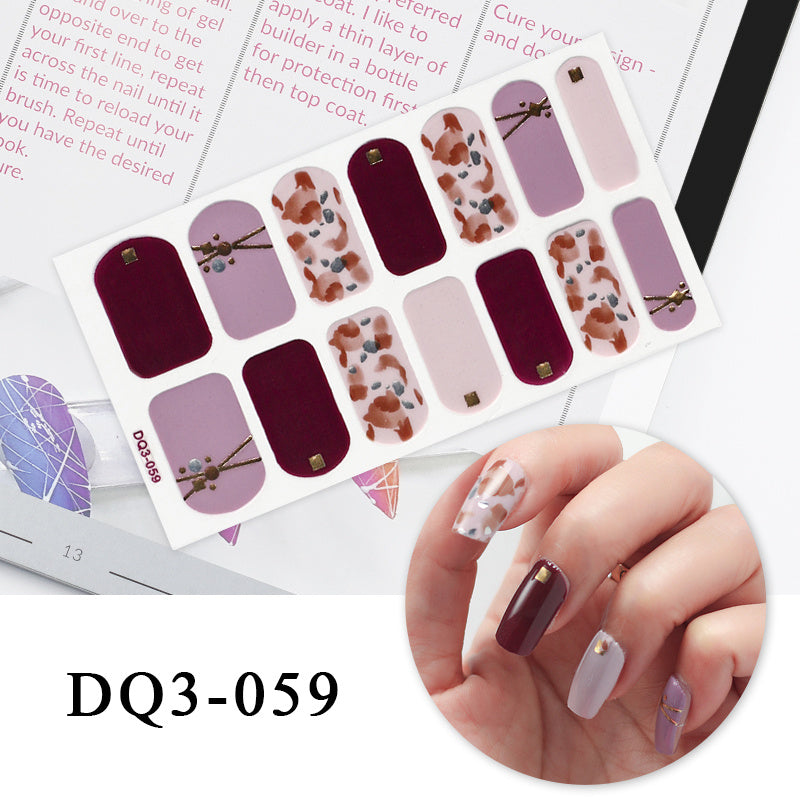 Nail Art Color Nail Stickers Simple Fashion