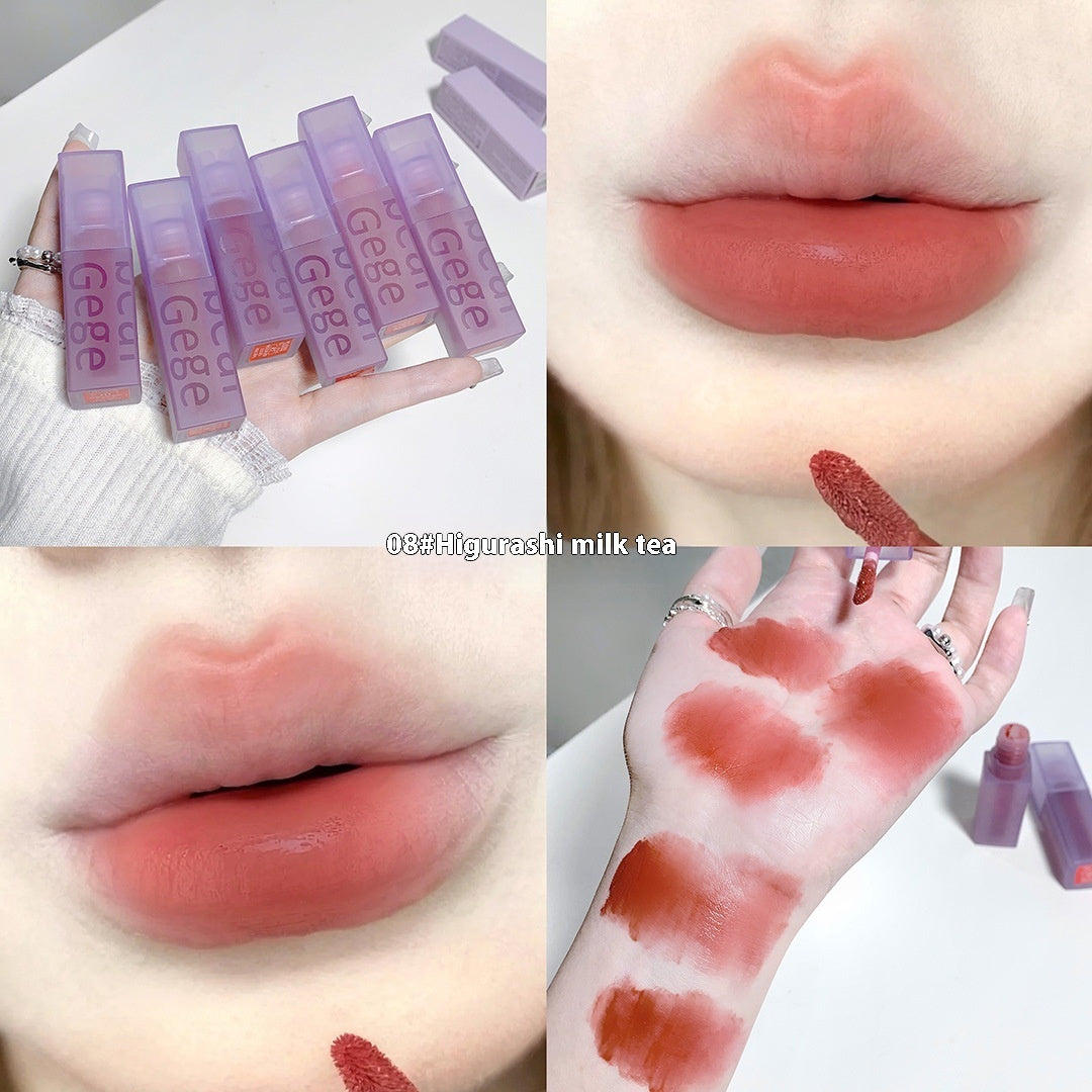 Mirror Light Soft Fog Double Layer No Stain On Cup Non-fading Waterproof Moisturizing Lasting Lip Lacquer